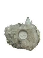 Quartz Cluster Candle Holder