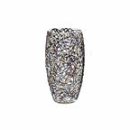 Art Decorated Glass Oval Vase | Interior Design Home Room Decor | Tabl